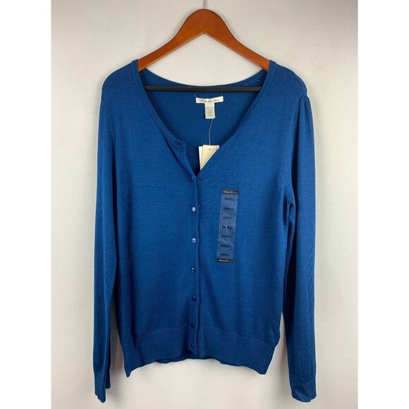 Kenneth Cole Womens Blue Cardigan Sweater Small - Picture 1 of 5